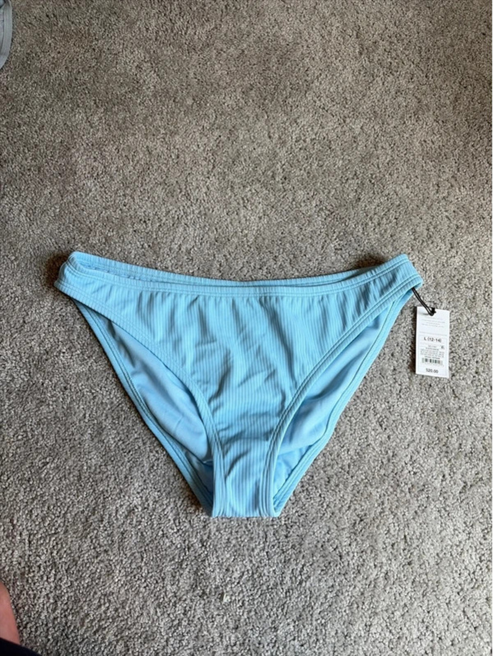 Shade & Shore Ribbed Bikini Bottoms Size Large NWT